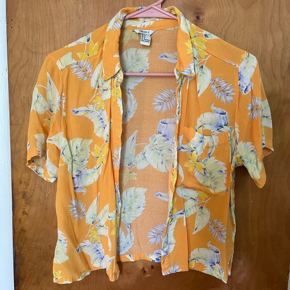 S aloha print shirt